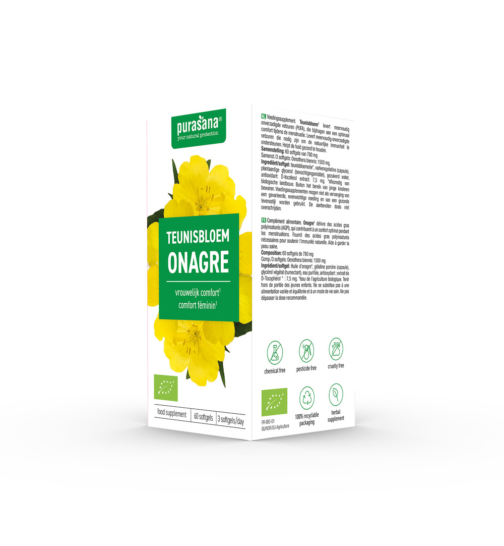 Purasana Teunisbloem Onagre Bio (60 capsules)