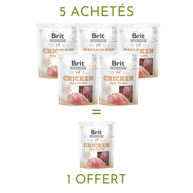 Brit Jerky - filets de poulet pour chien