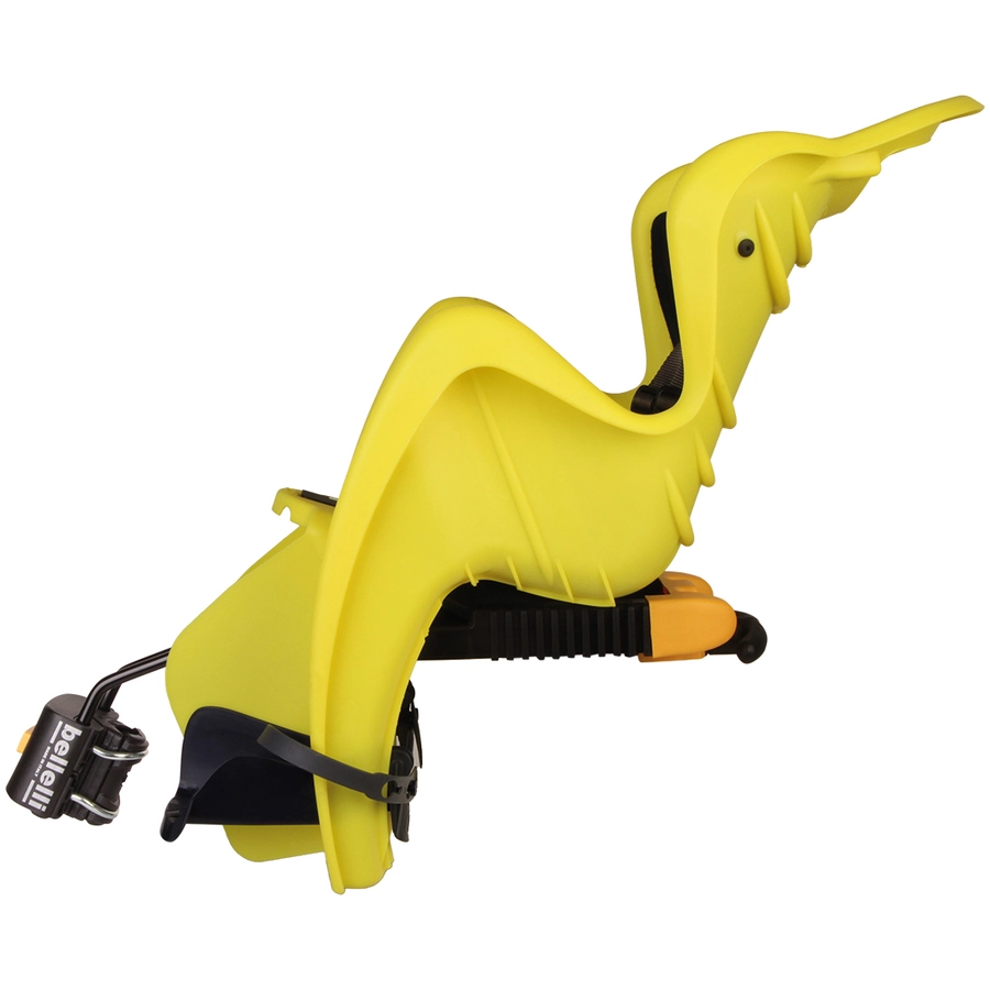 BELLELLI Kindersitz Fahrrad Mr Fox Reclining B-fix Frame mount Yellow HI VIZ