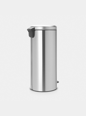 NewIcon Pedaalemmer, 30 liter, kunststof binnenemmer - Matt Steel