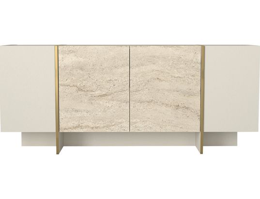 CONCEPT1 - Bahut Veyron travertin gres 180 x 46,6 x 75,5cm