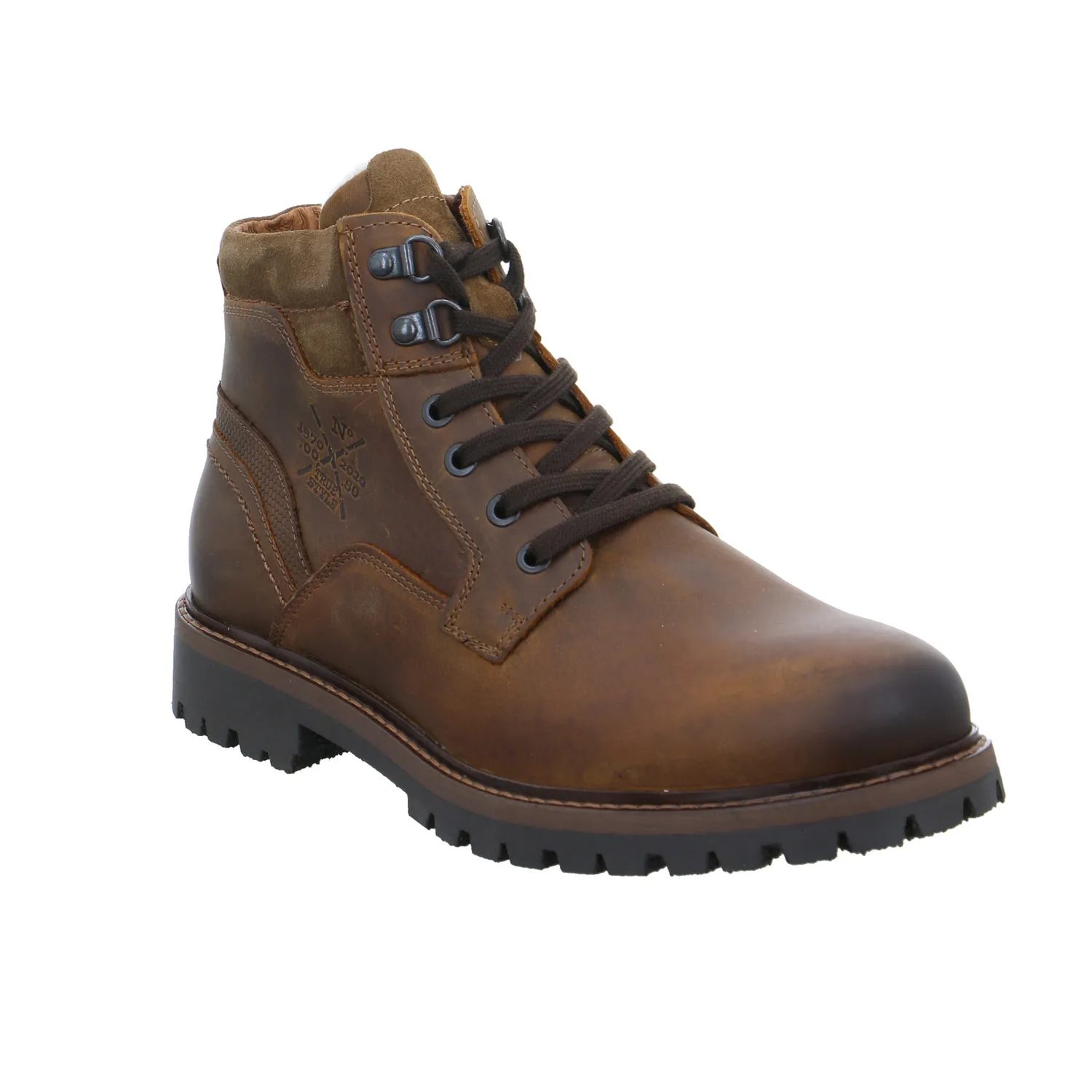 Winter-Boots Braun Leder