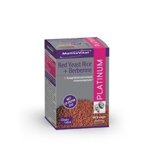 MannaVital Red Yeast Rice & Berberine Platinum Capsules 60VCP