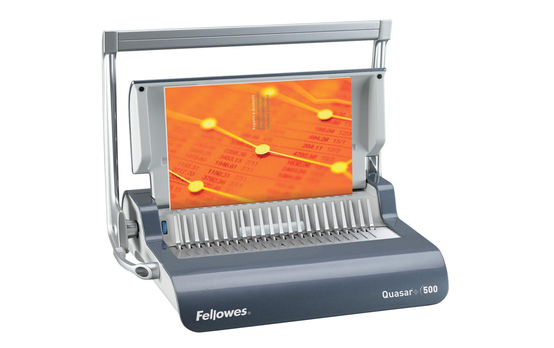 Bindegerät Quasar 500 Seiten<br>Manuelles Plastikbindegerät