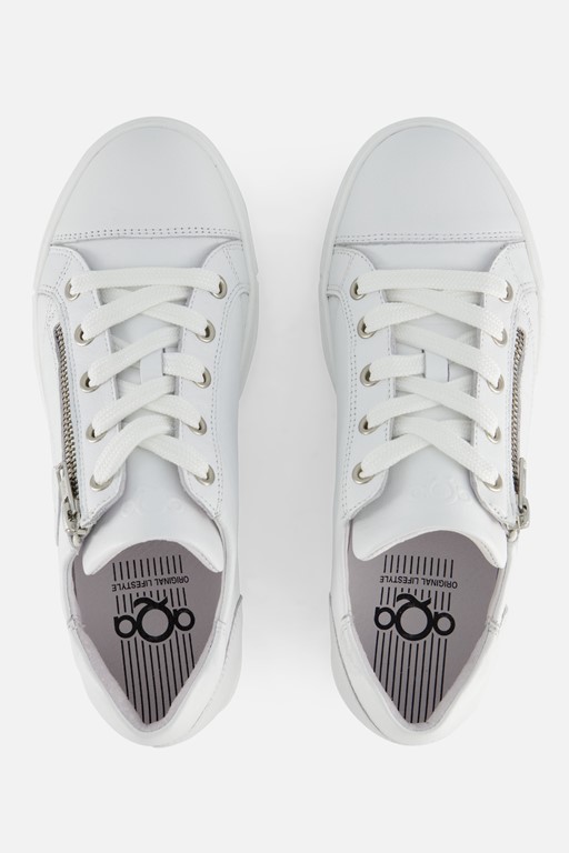Aqa Sneakers wit Leer
