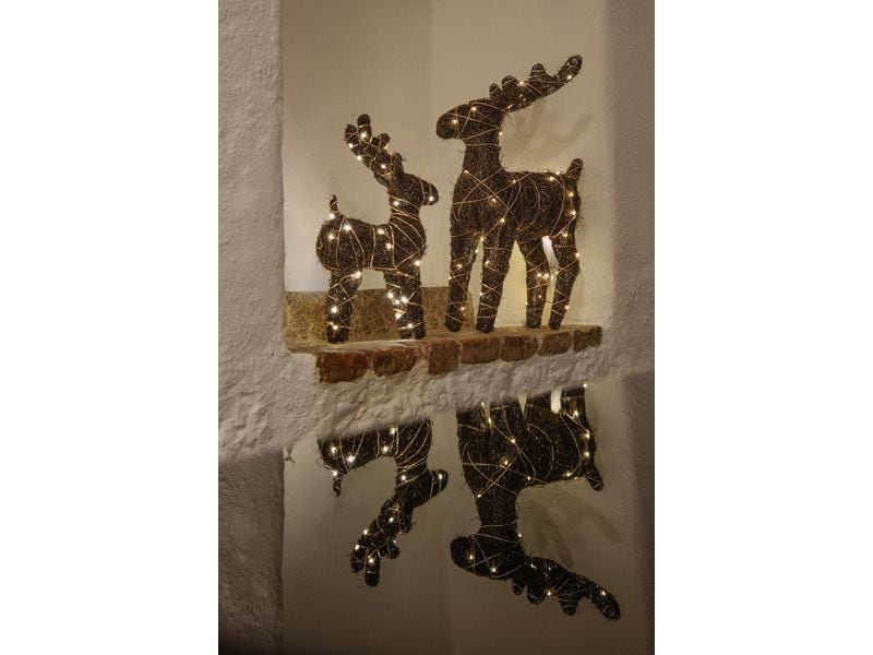 STT Natural reindeer, 60 Warmweiss LED Dekoration
