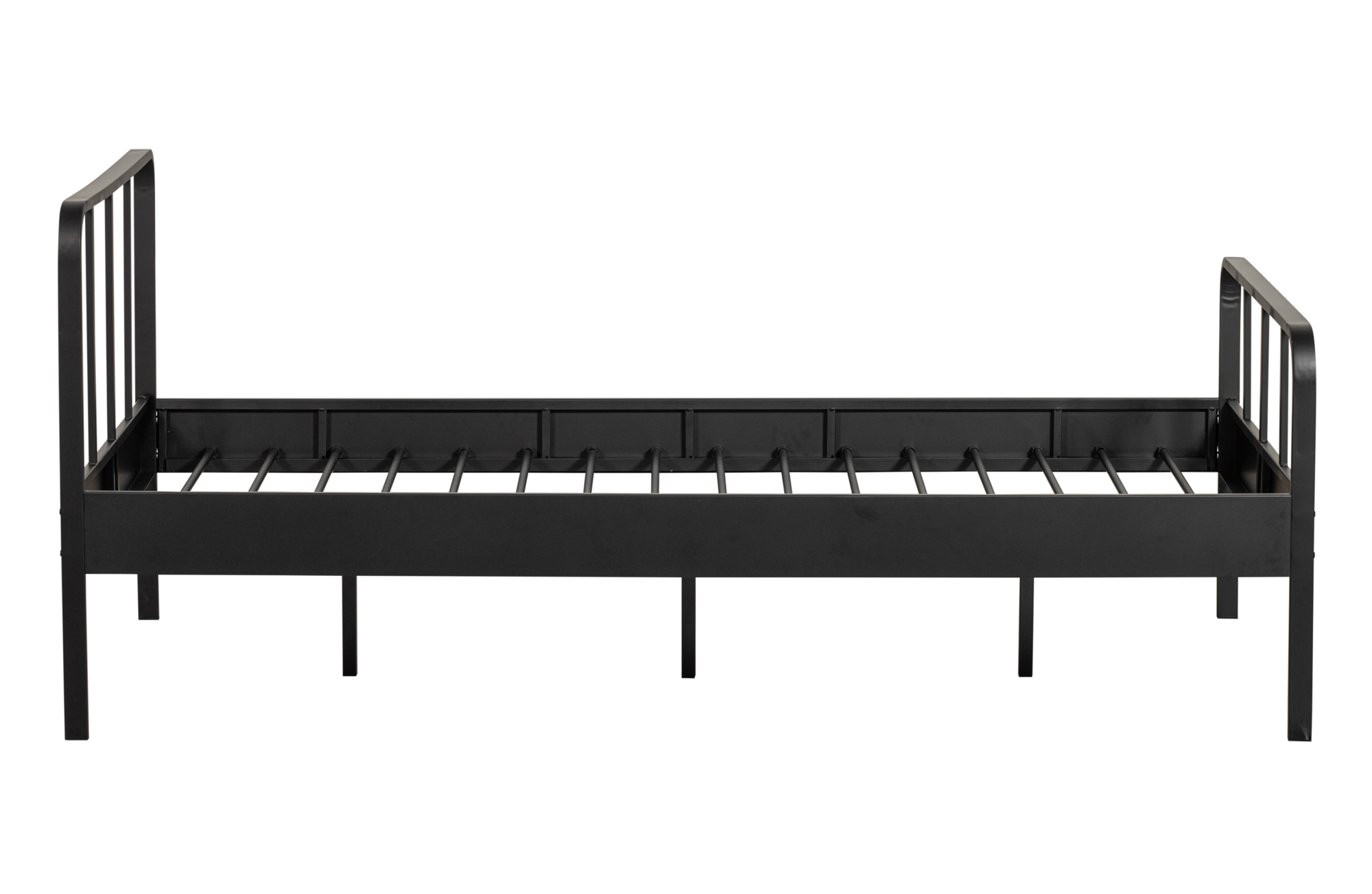 WOOOD bed twijfelaar Mees - 120x200cm Mees bed twijfelaar - Zwart