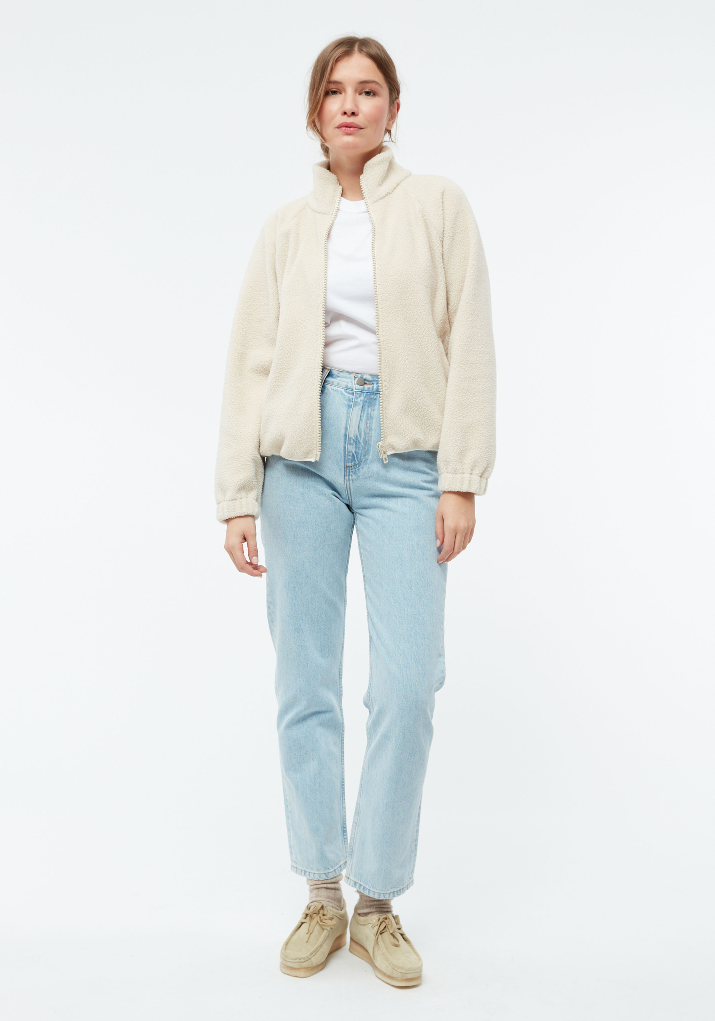 Givn Berlin Fleece-Jacke GBConny Off White