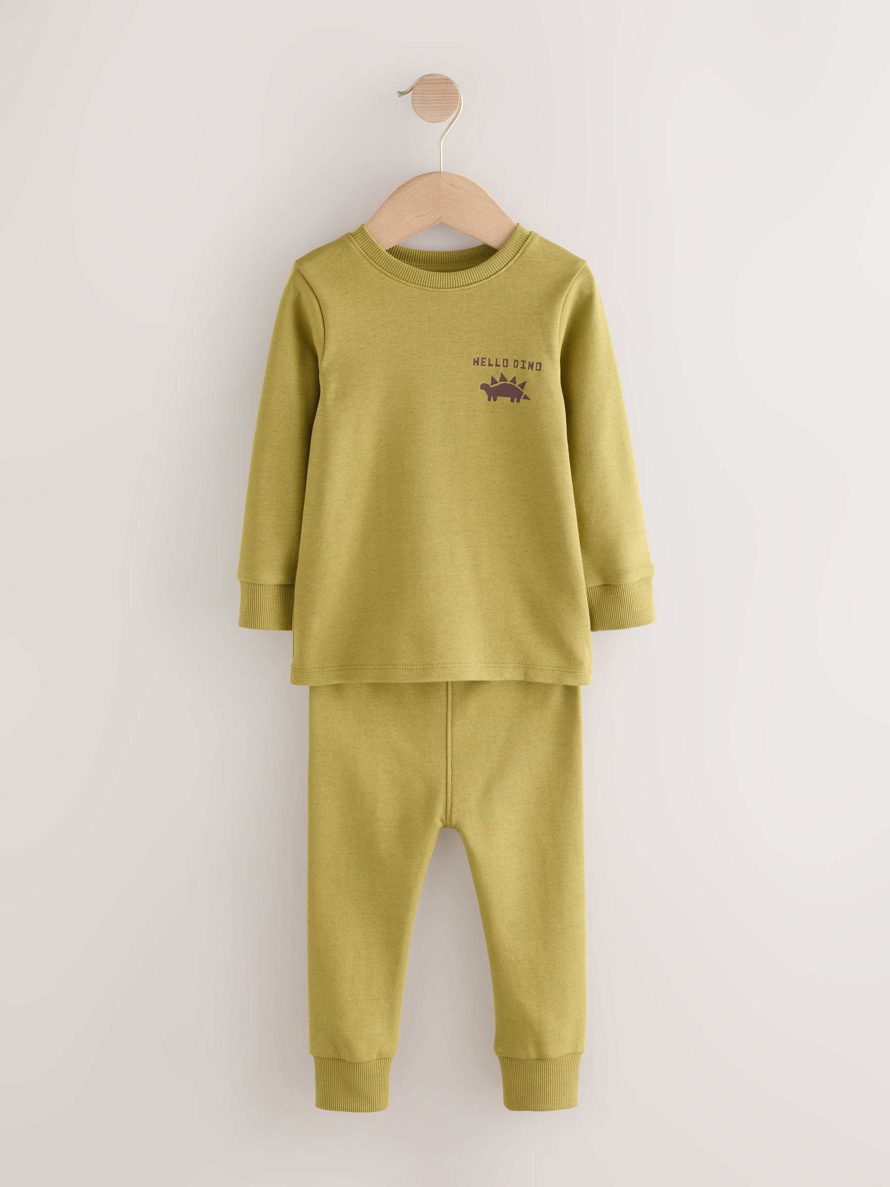 Meerdere felle kleuren met dino - Verpakking van 3 knusse pyjama's (9 mnd-10 jr)