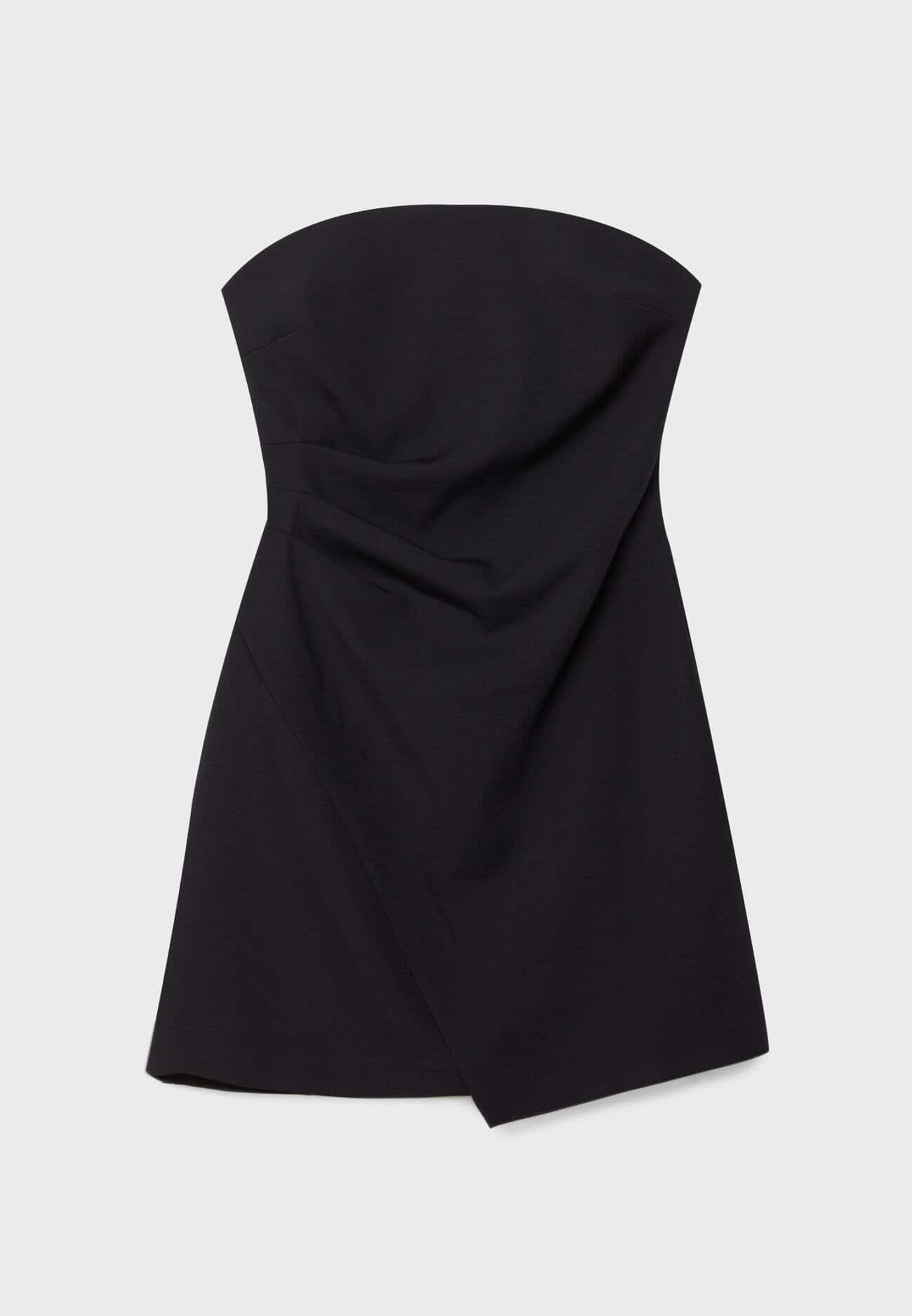 vestido curto sem alças
