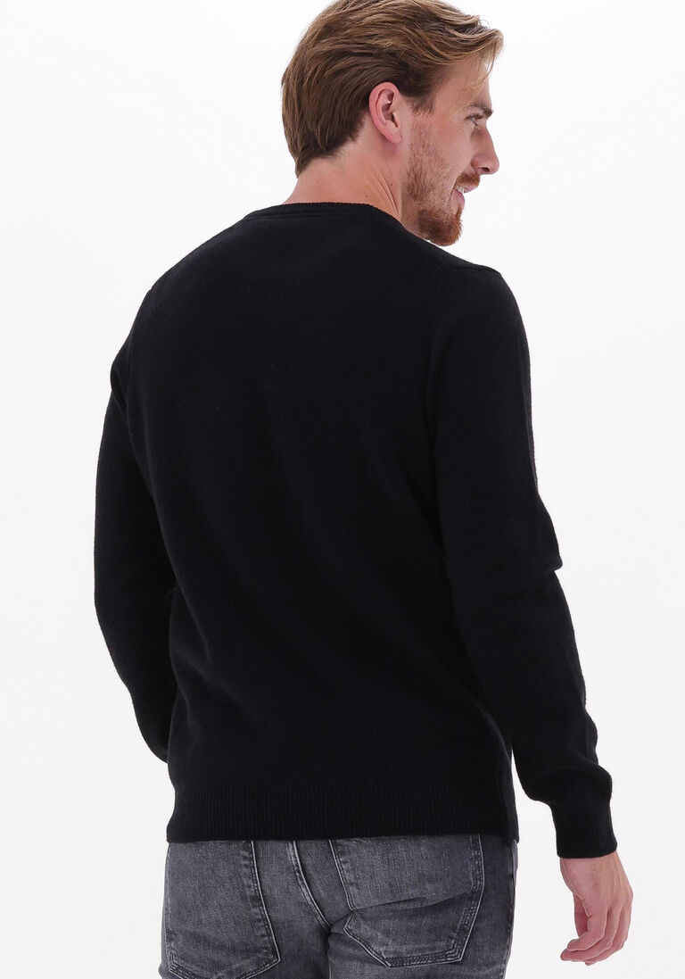LYLE & SCOTT zwarte lyle & scott trui crew neck lambswool blend jumper