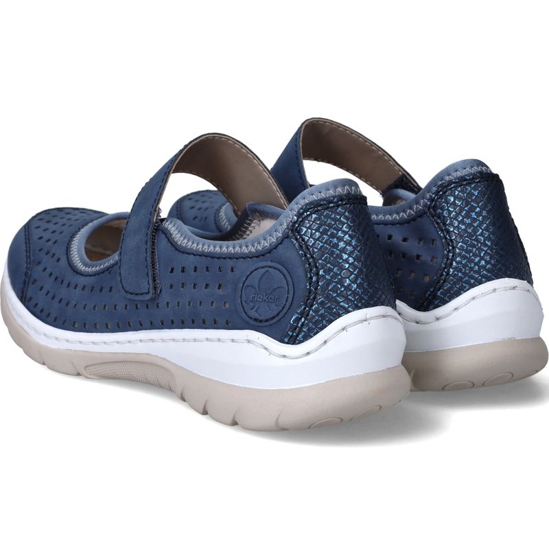 Rieker Instappers Blauw Dames