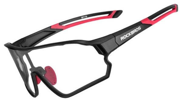 Rockbros lunettes de cyclisme photochromiques UV400 - noir et rouge