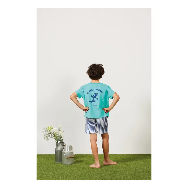 Arsène et Les Pipelettes T-Shirt Filippo | Bleu turquoise