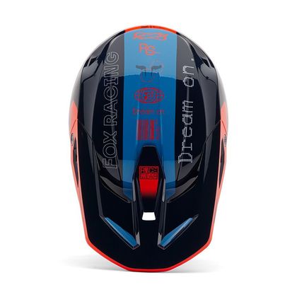 Casque cross Fox V1 RACE SPEC ENFANT - Bleu / Rouge