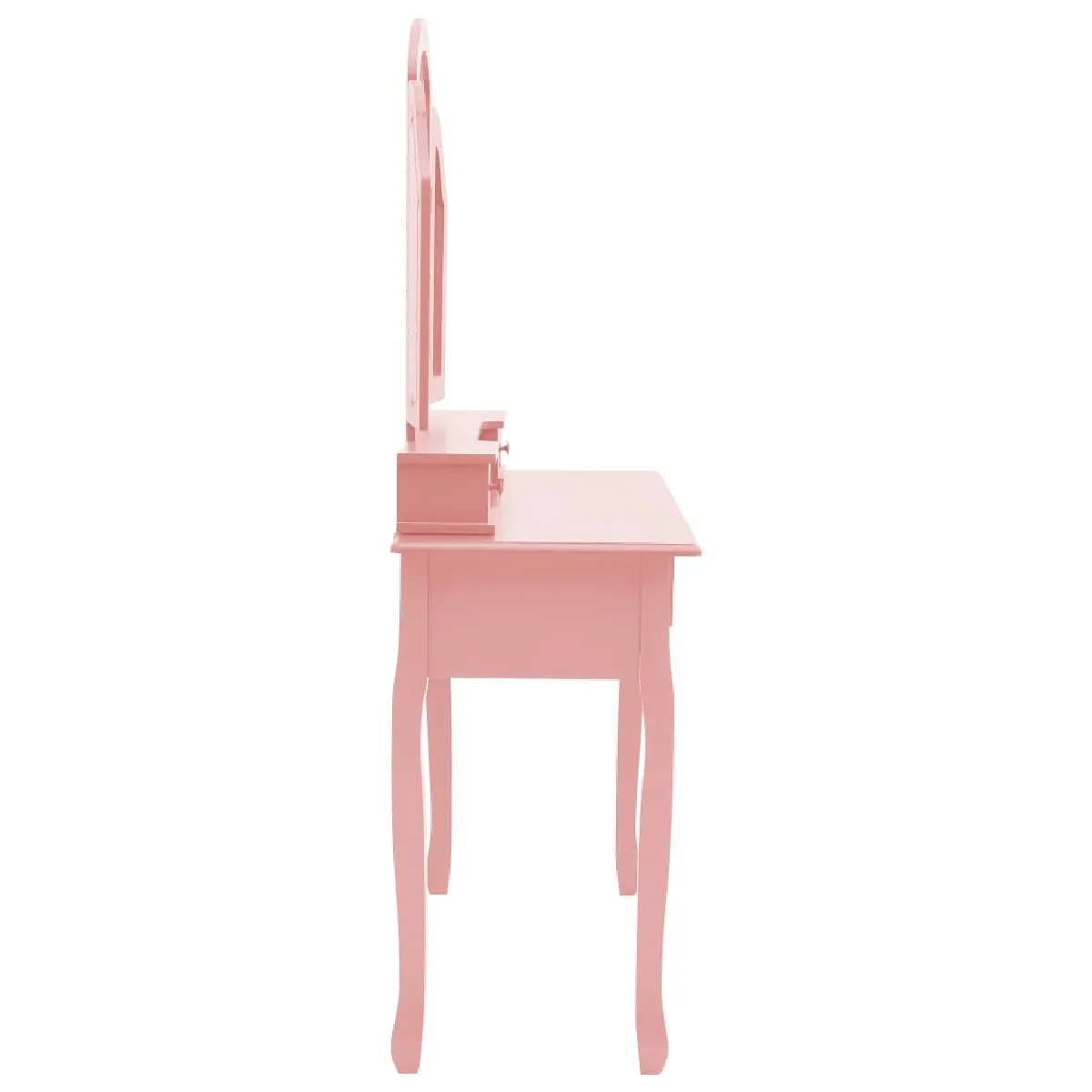 vidaXL Coiffeuse et tabouret Rose 100x40x146 cm