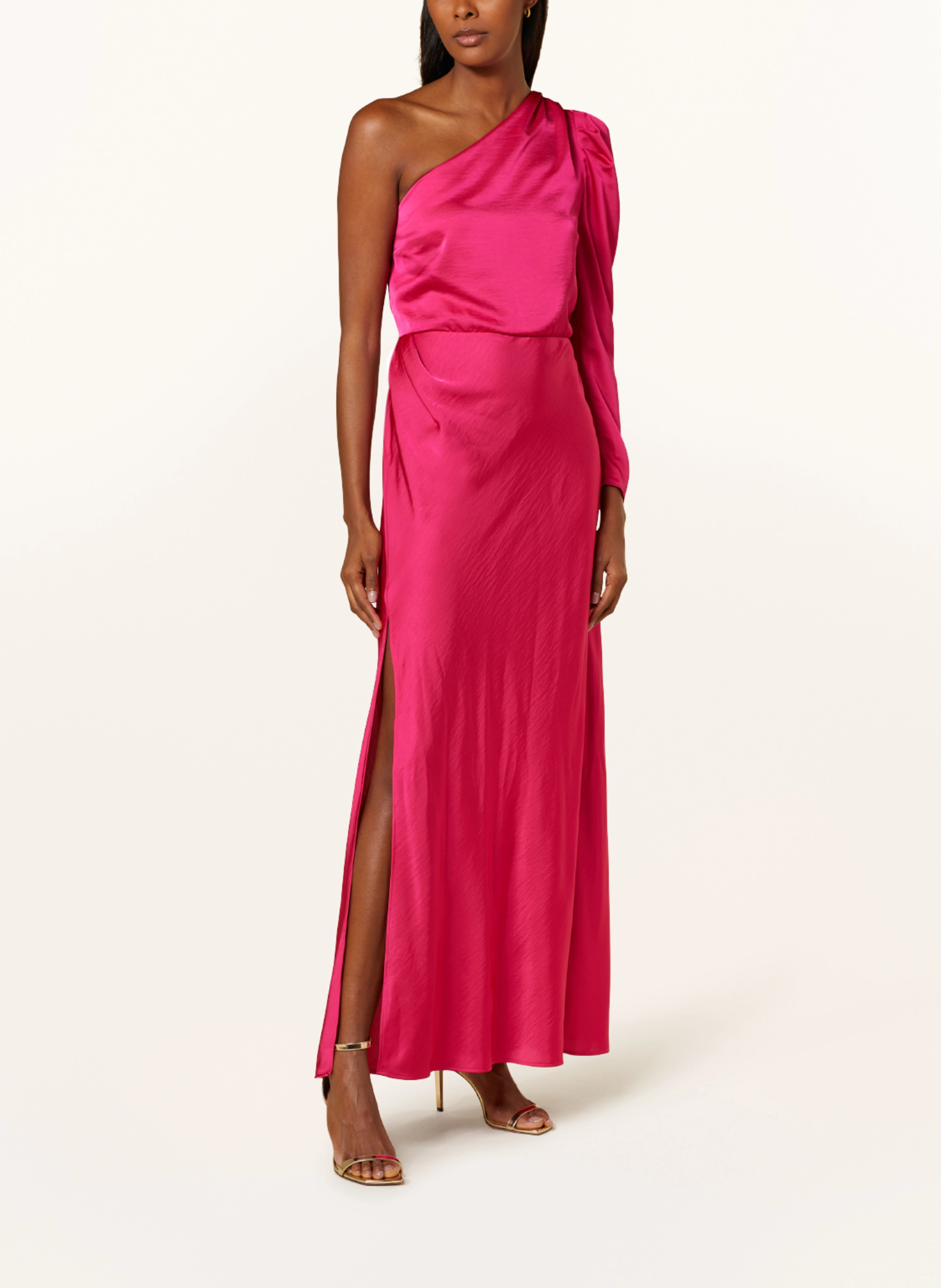 DANTE6 One-Shoulder-Kleid PENRITH aus Satin