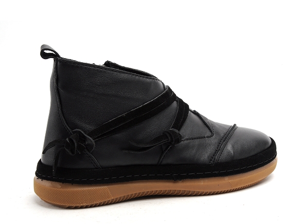 Coco abricot boots bottine plates femme pollat  mollat noir