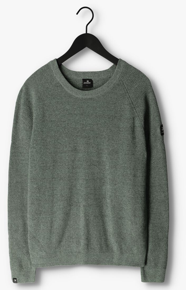 VANGUARD groene vanguard trui crewneck cotton mouline