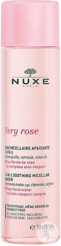 Nuxe Very Rose Eau Micellaire Démaquillante Apaisante 3-En-1 200ml