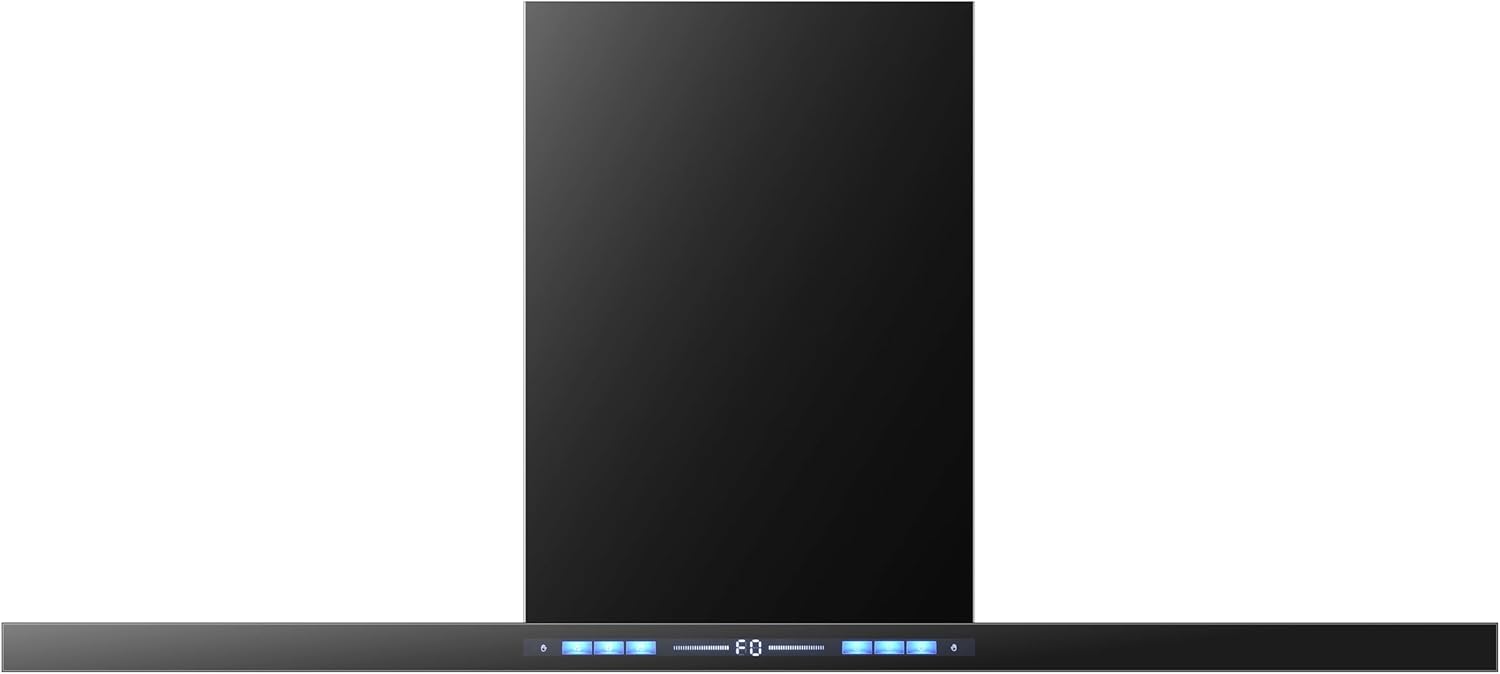 Wolkenstein Dunstabzugshaube WT3-90-A++BR | schwarz | 90cm Breite | nur 66 dB