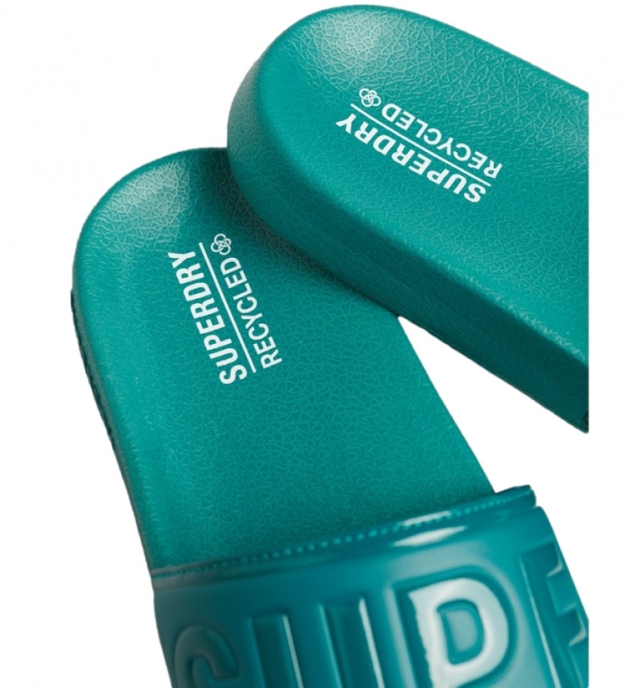 Superdry Chanclas de piscina Code Core verde