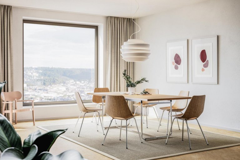 Thonet S661 eetkamerstoel beuken, chroom onderstel