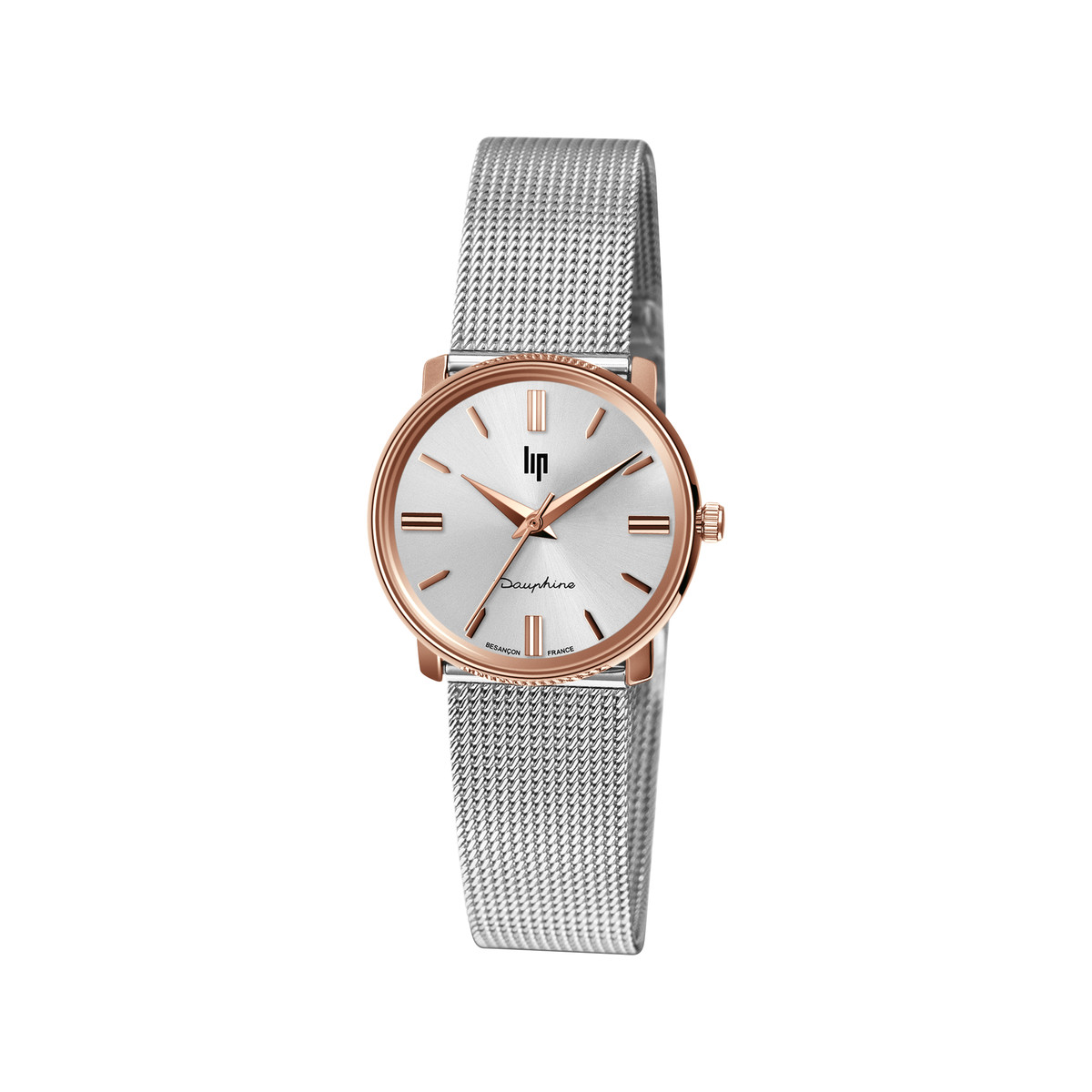 Montre Lip mixte acier bicolore