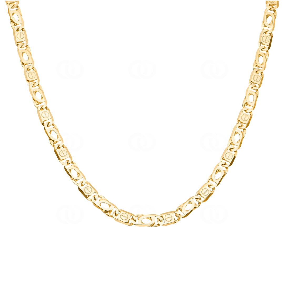 Collier fantasie massiv 750/18 K Gelbgold 5mm