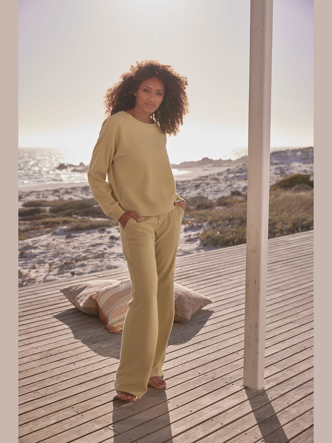 Pantalon de survêtement pantalon sweat avec jambes larges