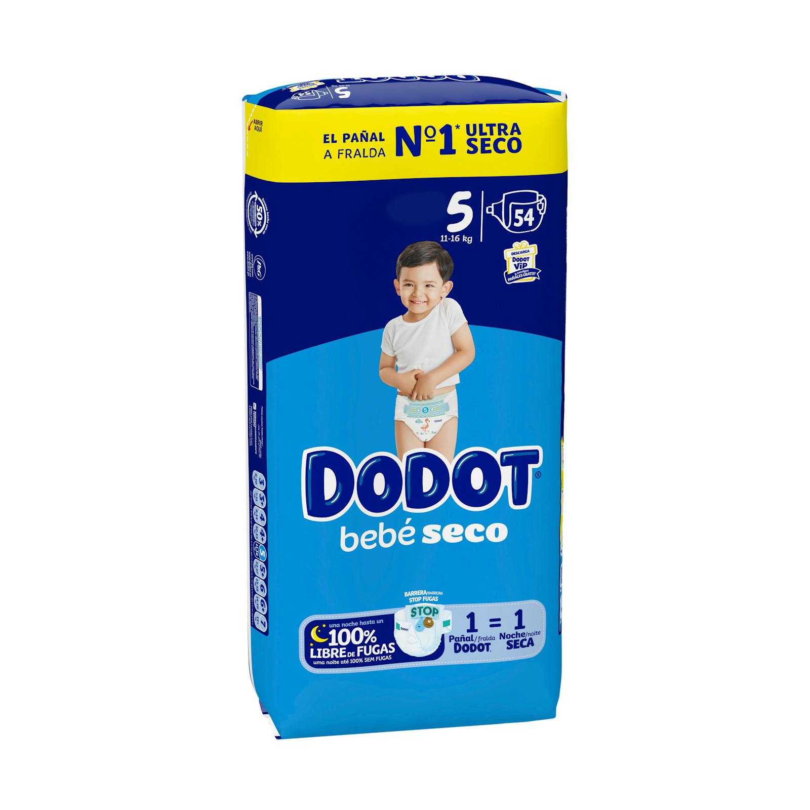 Couches bébé Dodot taille 5 de 11 à 16 kg