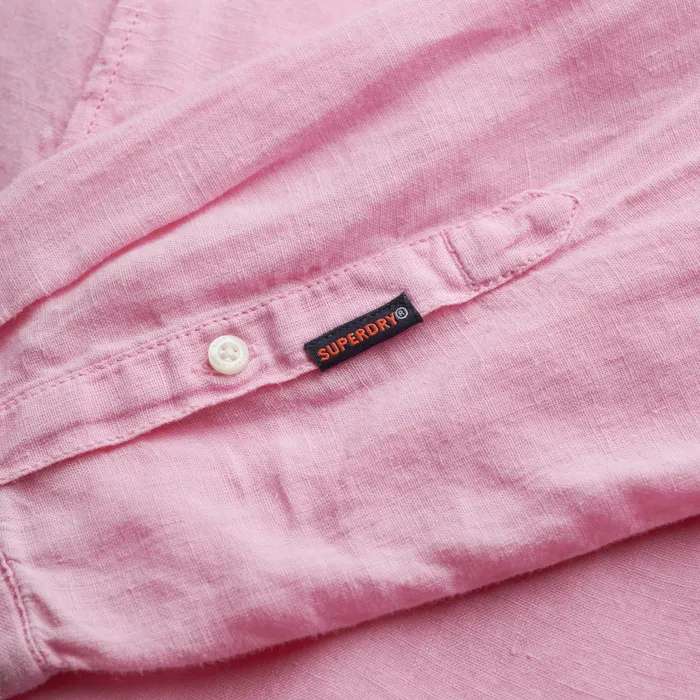 Superdry Vacation Linen LS Overhemd Heren
