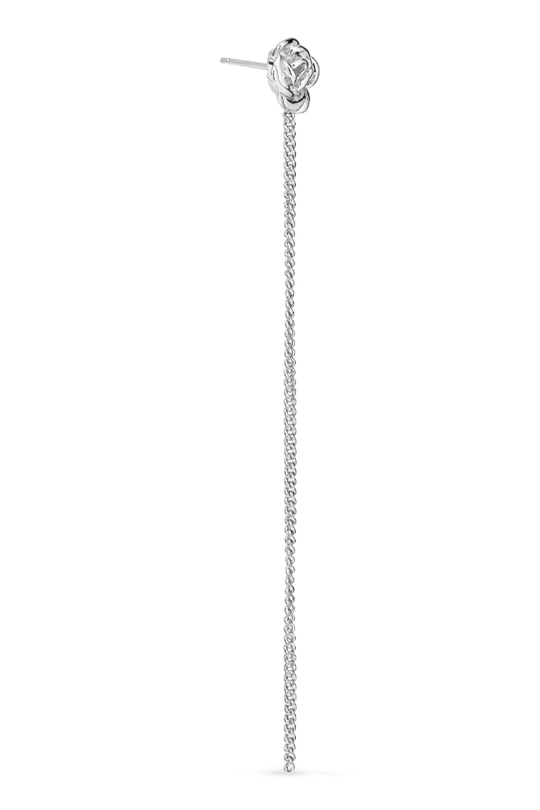 Jane Kønig Rose Chain Stud solv