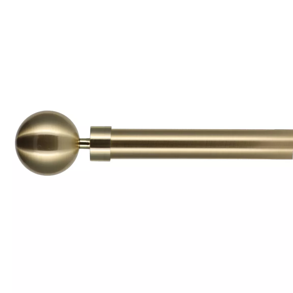 Kit de tringle rideau extensible (L210 - L380 cm / D28 mm) Hera Or