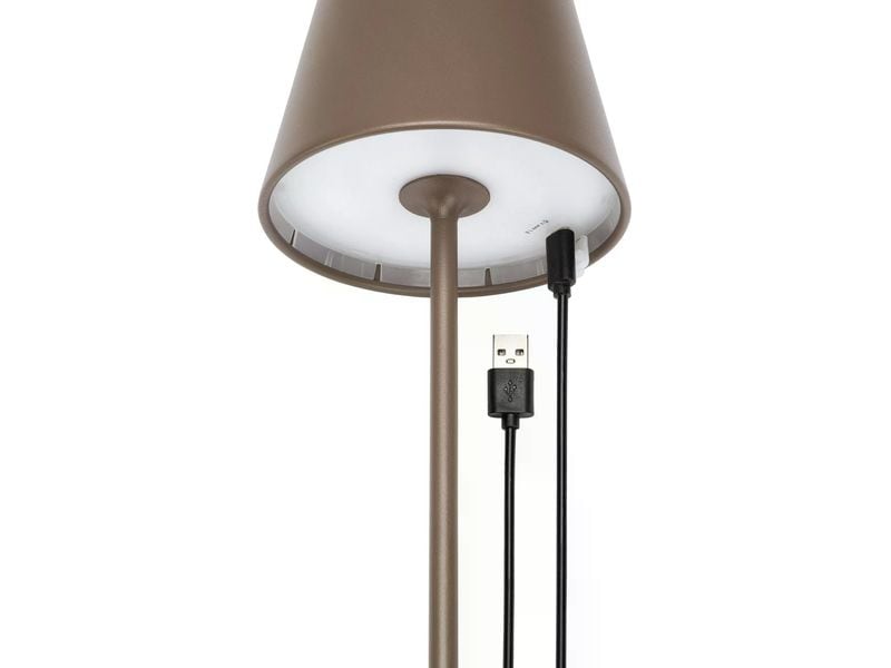 STT Tischleuchte Motion USB Luna, 23 LEDs, Ø 12 x 38 cm, Br Aussen-Leuchte