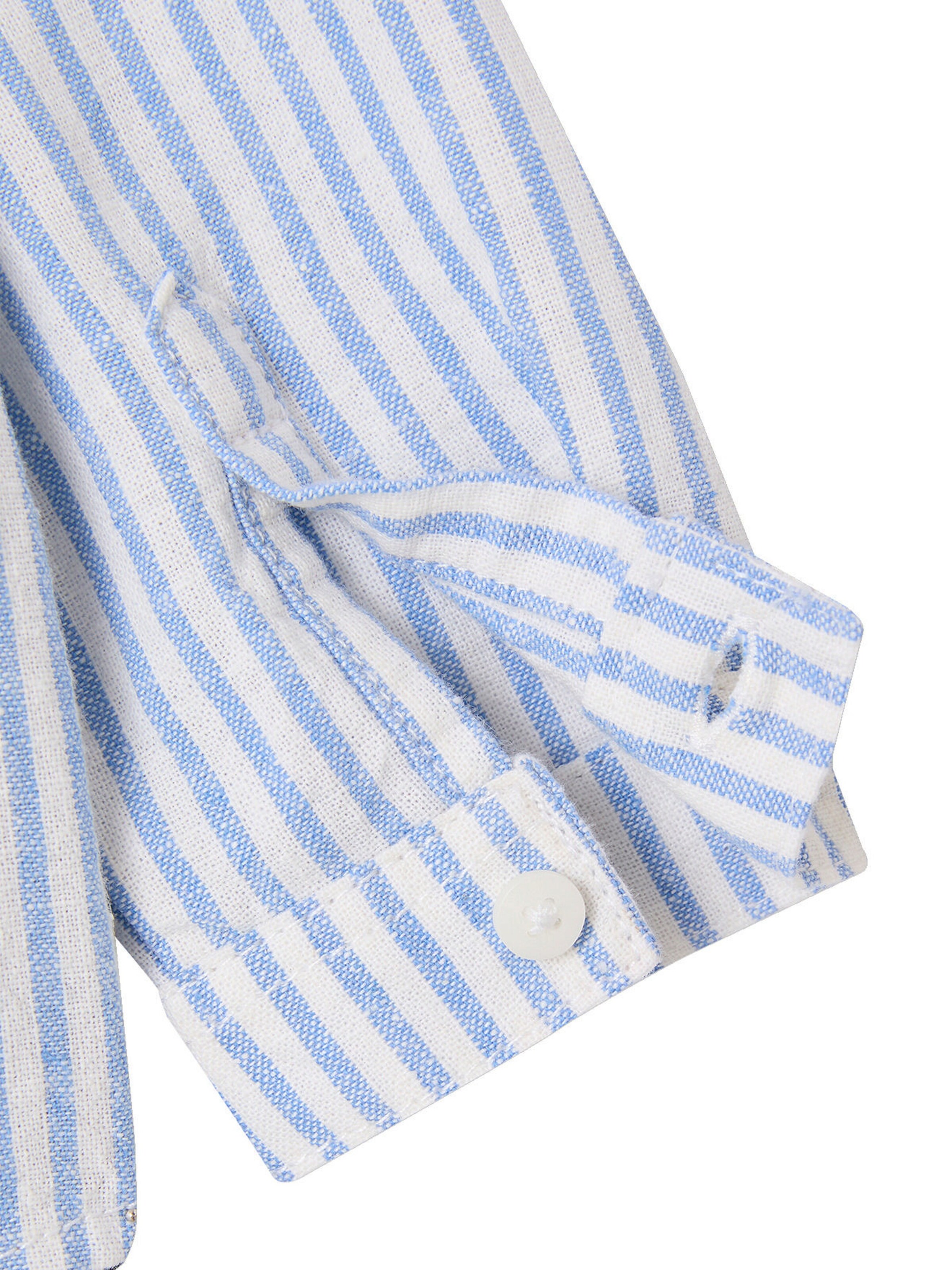 Vertbaudet Baby-Set: Gestreiftes Hemd & Hose marine