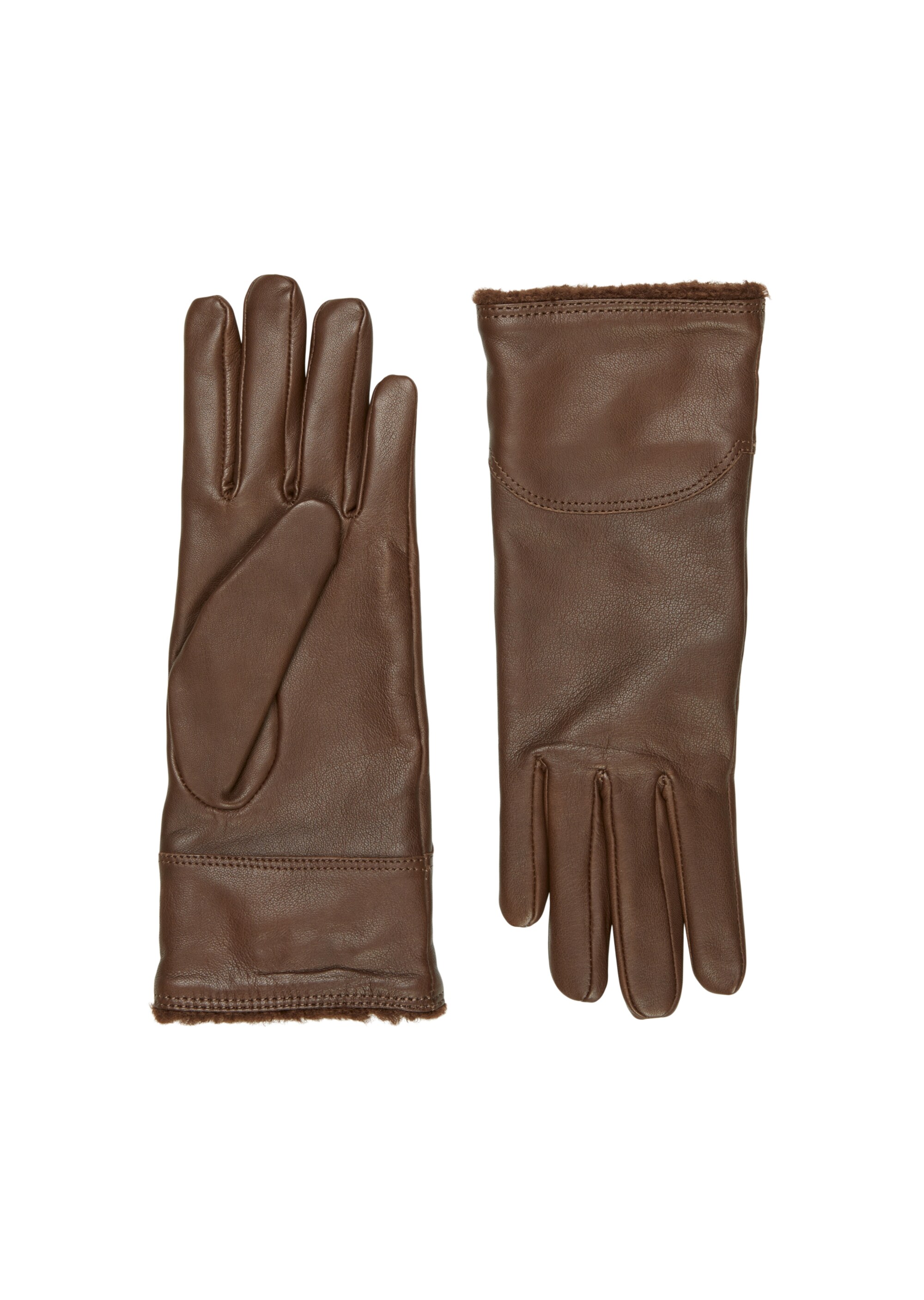 Leder-Fingerhandschuheaus Lammnappa