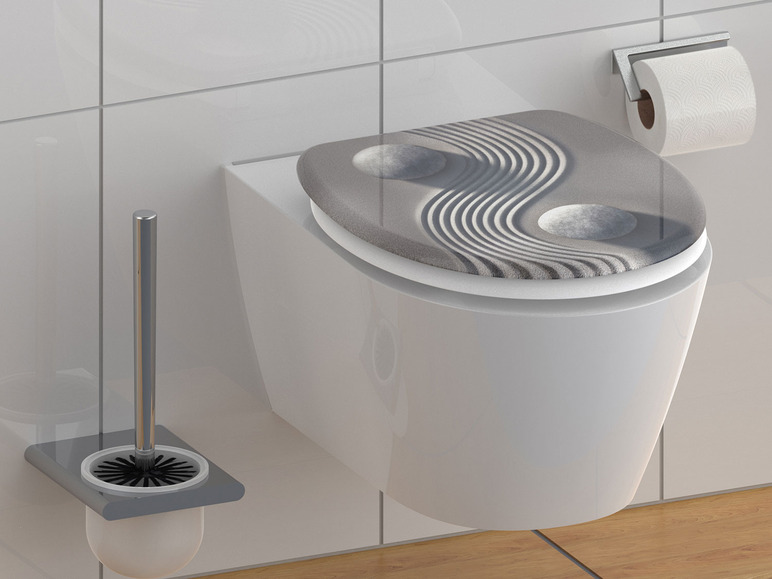 WC zitting duroplast, met soft-close-mechanisme