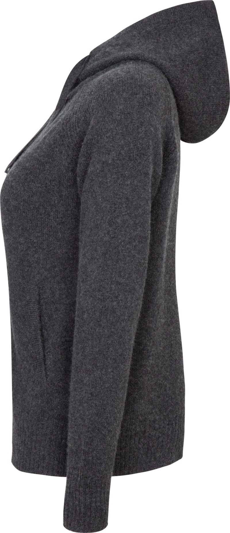 Justatinden Strikket Jakke Dame Charcoal Grey