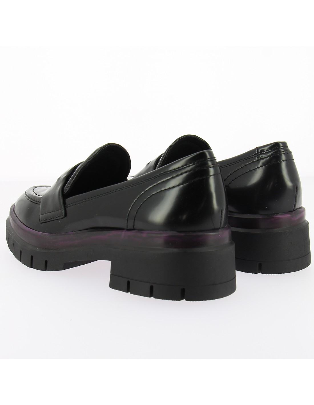 tamaris mocassin femme 24702-29 026 cuir noir