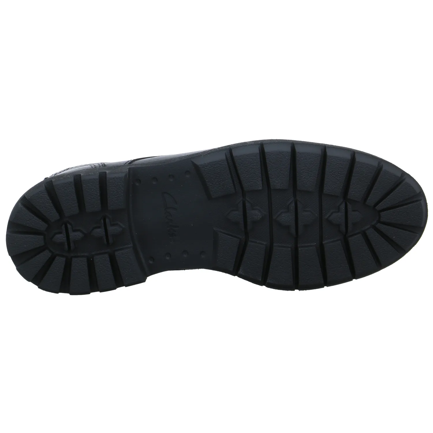 CLARKS Winter-Boots Schwarz Leder