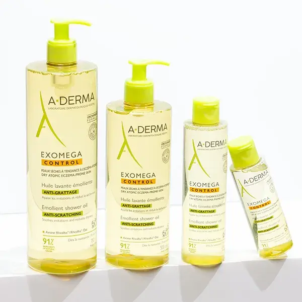 A-Derma Exomega Control Huile Lavante Émolliente Anti-Grattage 200ml