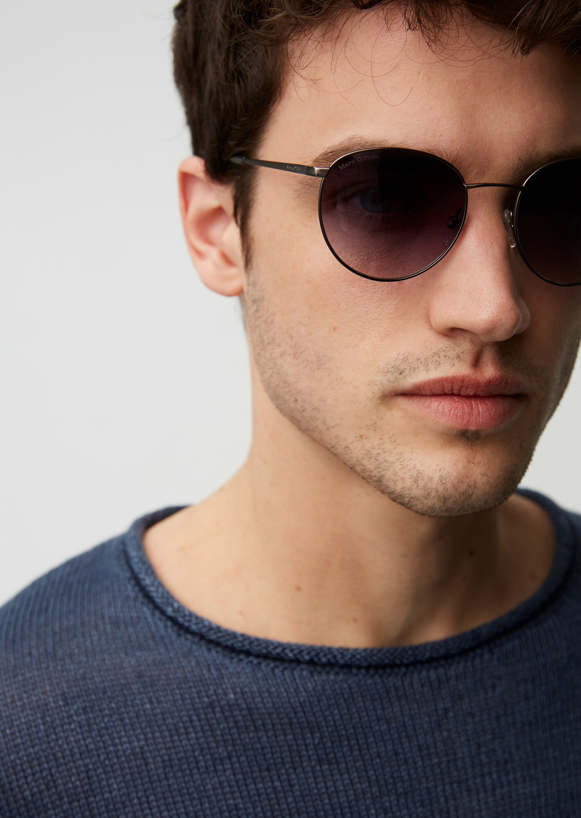 Unisex-Sonnenbrille mit Metallrahmen
