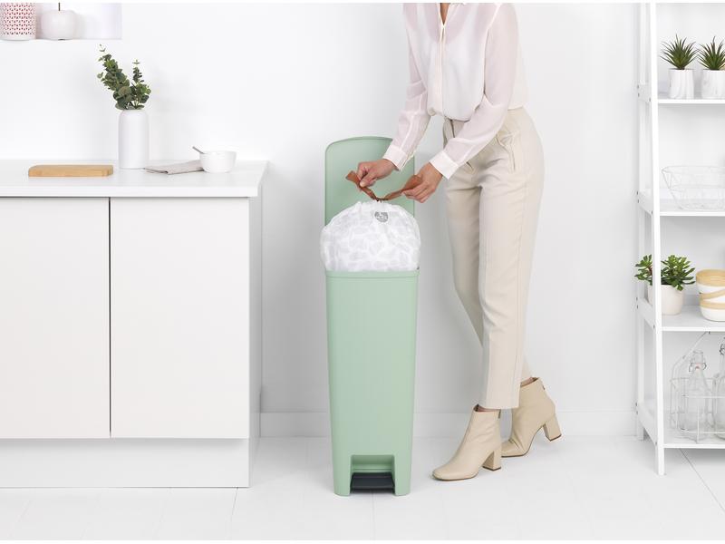 Brabantia Abfalleimer StepUp 40 l, Hellgrün Treteimer