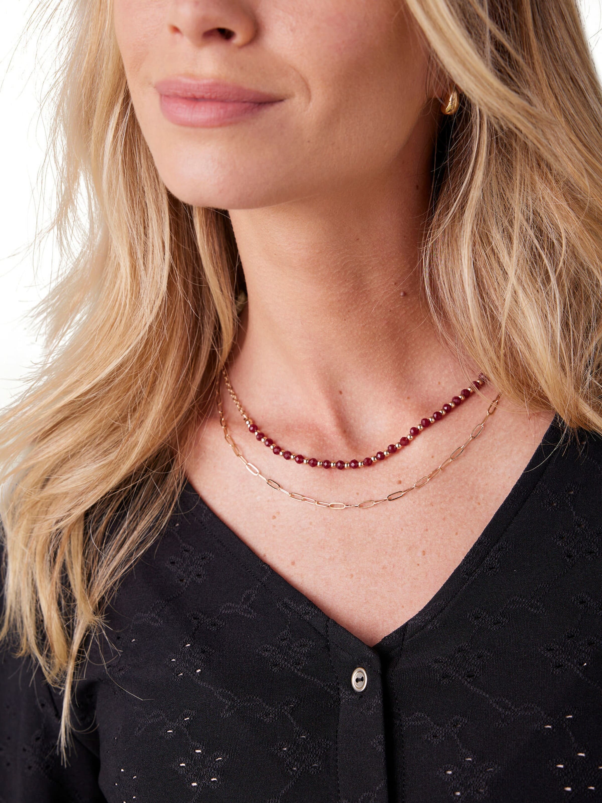 Envie de Fraise Weite Bluse für Schwangerschaft und Stillzeit schwarz