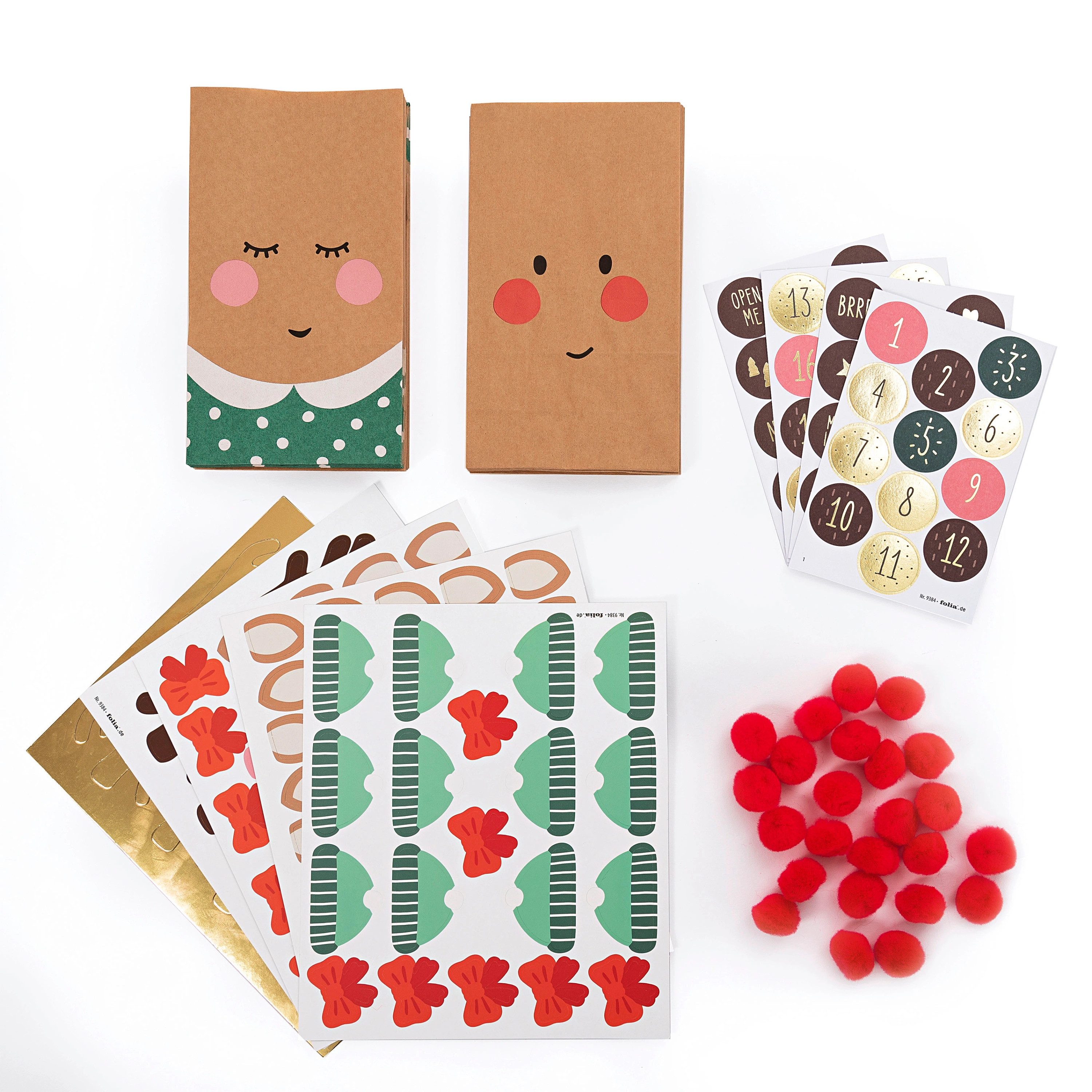 Adventskalender Bastelset RED NOSE REINDEER 216-teilig