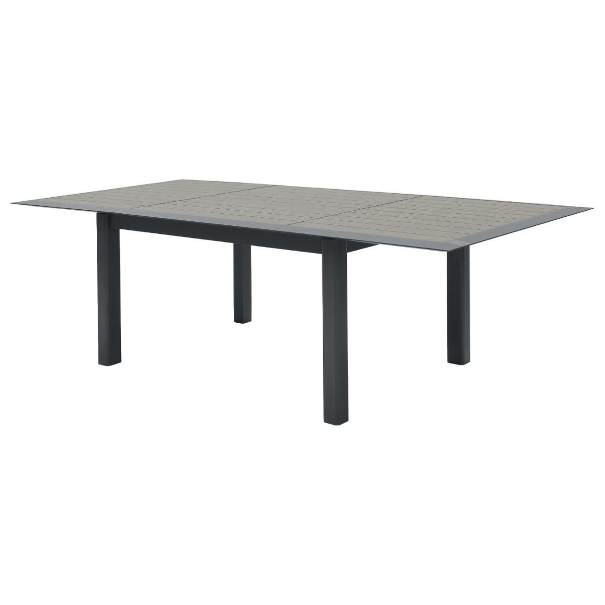 TABLE ALLURE ALUMINIUM MUSCADE GRAPHITE 10 PLACES