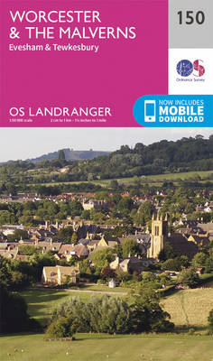 Worcester & the Malverns, Evesham & Tewkesbury - OS Landranger Map 150 (Sheet map, folded)