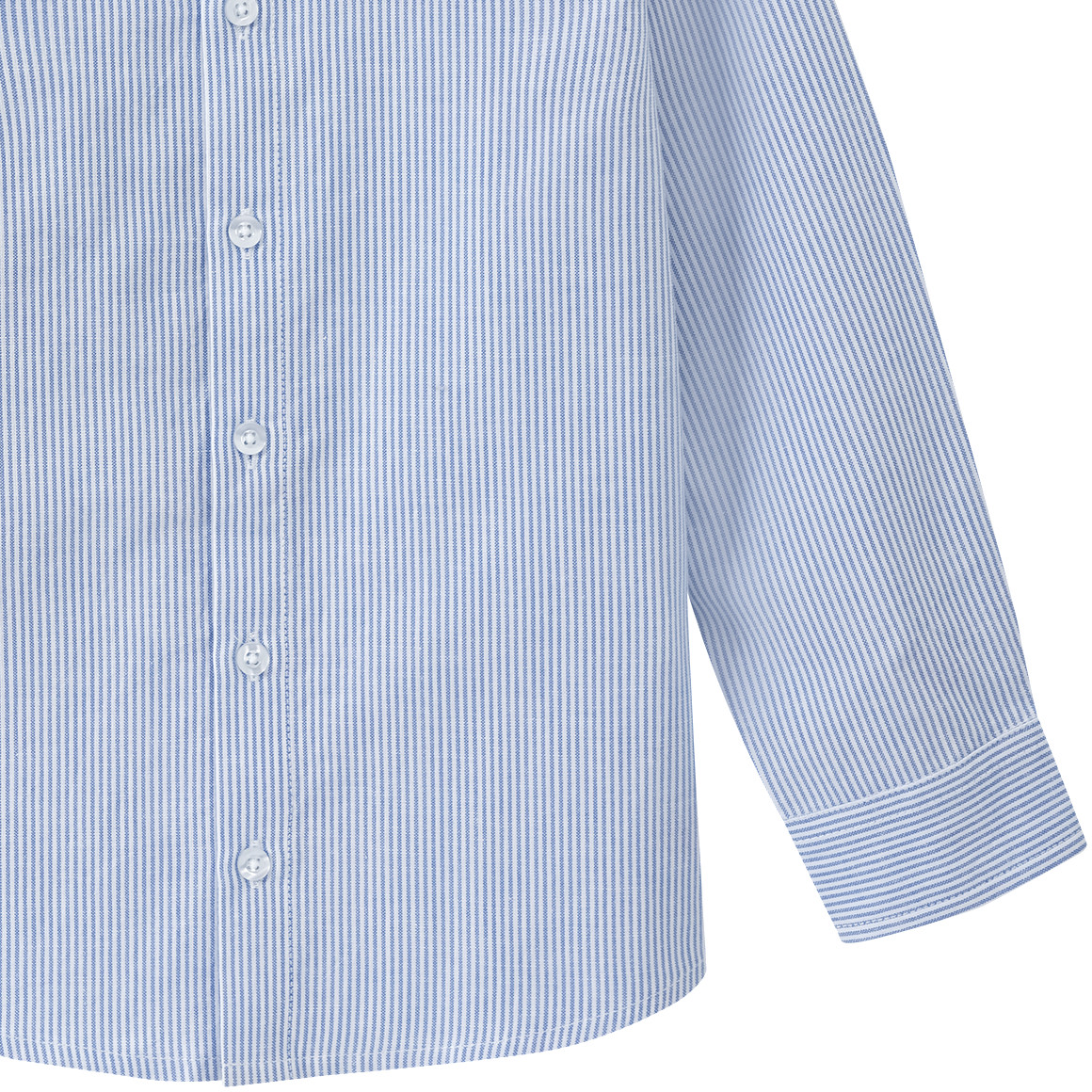 Topolino Jungen Hemd mit kleiner Stickerei blau / weiss