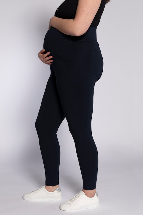 Bellieva-Leggings, breiter Elastikbund, Skinny Fit, Biobaumwolle, GOTS
